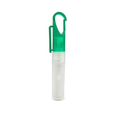 SS316 봄 미니 펌프 분무기 펜 손 소독제 8ml 10ml 교수형 버클 커버