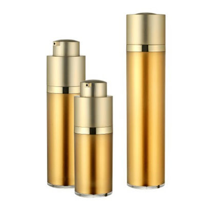 화장품을 위한 금 30ml 15ml 답답한 펌프 병 액추에이터 두 배 벽 전기도금을 하십시오