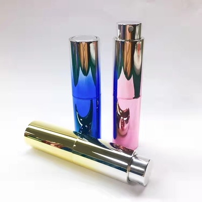 10ML UV 증감 금색 주문 제작된 색깔 향수 분무 병 치환성 방향 병
