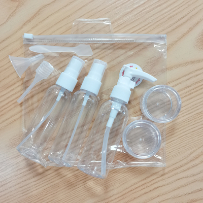 크림 단지 여행 살포 병을 위한 펌프 숟가락 점적기 깔때기 주문을 받아서 만들어진 PVC 세척 부대