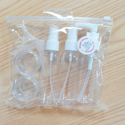 크림 단지 여행 살포 병을 위한 펌프 숟가락 점적기 깔때기 주문을 받아서 만들어진 PVC 세척 부대