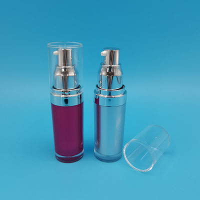 PMMA 원형 아크릴 로션 병 15ml 30ml 50ml 100ml 120ml