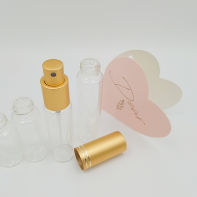 알루미늄 향수 스프레이어를 가진 10ml 15ml 20ml 25ml 30ml 관 유리병
