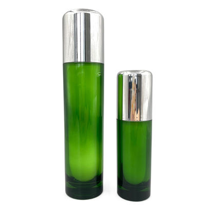 둥근 화장용 펌프 병 호화스러운 빈 콘테이너 50ml 120ml 아크릴