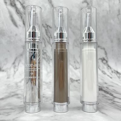 PETG / ABS / PP 화장용이 주사기 모양 10 밀리람베르트 15 밀리람베르트 공기 없는 병