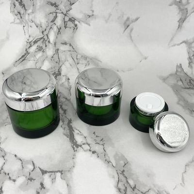 피부 관리 제품을 위한 50g 100g에 의하여 금속을 입힌 단지를 포장하는 녹색 Eco 친절한 화장용