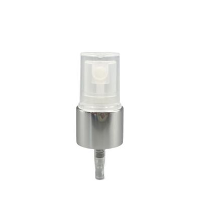 18/410 파인 미스트 스프레이어 펌프 실버 알루미늄 마감 0.12ML SS316 늑골이 있는 스커트
