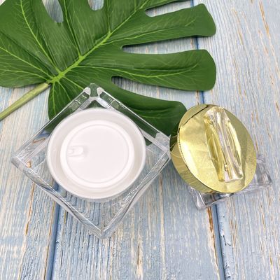 사각 형 라운드 에지 디자인 아크릴 크림 용기 고급 거울 커버 30g, 50g XY2201