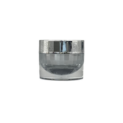 Eco 친절한 플라스틱 화장용 단지 10g 15g 다이아몬드 둥근 안 실크 검열