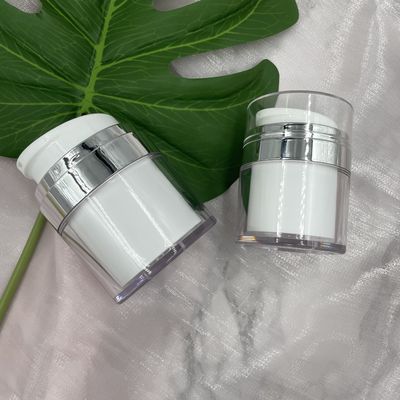 PMMA 답답한 단지 화장용 포장 15g 30g 피부 관리 크림을 위해 회전하는 둥근