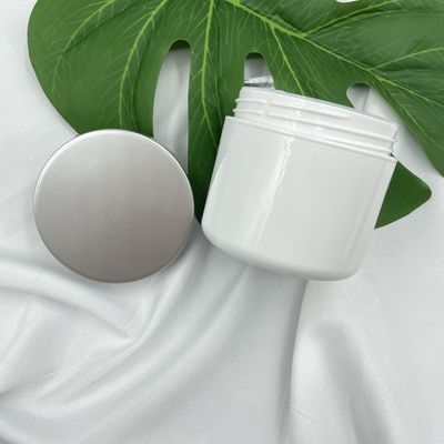 100g 백색 플라스틱 화장용 단지는 온천장 크림/스크럽 풀을 위한 빈 콘테이너 반대로 충격을 남깁니다