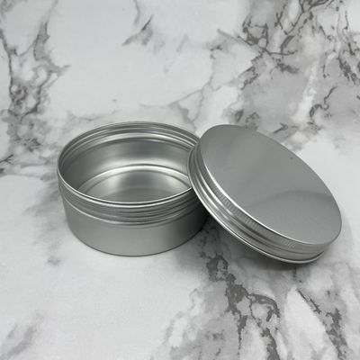 뚜껑에 나사를 가진 사탕 알루미늄 양철 단지 250ml 금속 깡통