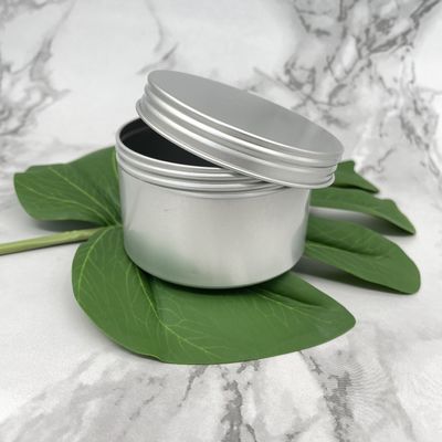 왁스를 위한 작은 60ml 80ml 알루미늄 양철 단지 둥근 가장자리 나사 강선전도 정상