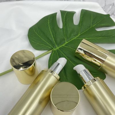 100ml 120ml 화장용 펌프 병 빈 플라스틱 로션 금 아크릴 뜨거운 각인