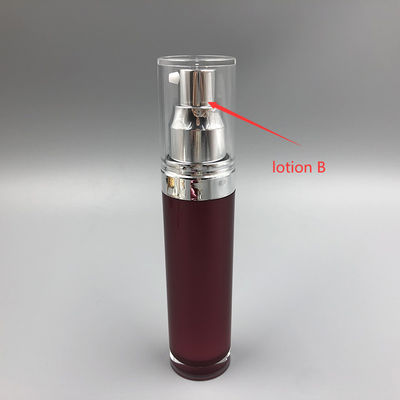 로션을 위한 아크릴 화장용 펌프 병 15ml 점진적인 변색 아BS 누출 증거