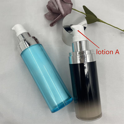 로션을 위한 아크릴 화장용 펌프 병 15ml 점진적인 변색 아BS 누출 증거