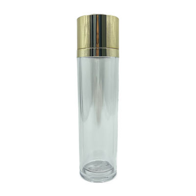 토너 100ml 120ml를 위한 금 모자 PETG 플라스틱 병 호화스러운 화장용 콘테이너