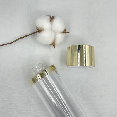 토너 100ml 120ml를 위한 금 모자 PETG 플라스틱 병 호화스러운 화장용 콘테이너