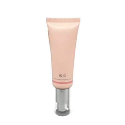 펌프를 가진 분홍색 BB 크림 빈 짜기 관 30ml 50ml 직경 30mm