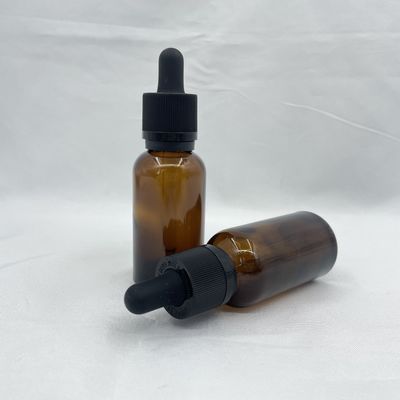 Phototaxis를 가진 불투명한 호박색 유리제 화장용 병 점적기 탬퍼 분명한 30ml