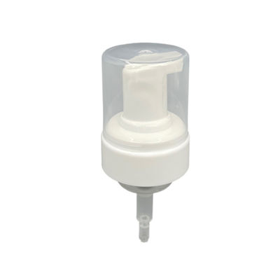 PE 틈막이 거품이 이는 비누 펌프 손 소독제 43mm 마감 0.68ml 투명한 모자
