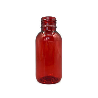 UV 빈 플라스틱 시럽에 대하여 탬퍼 명백한 모자를 가진 둥근 100ml 3.52OZ 병