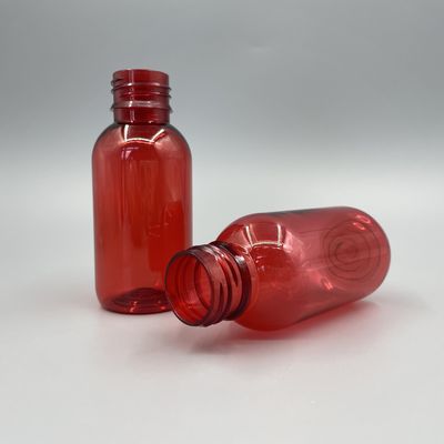 UV 빈 플라스틱 시럽에 대하여 탬퍼 명백한 모자를 가진 둥근 100ml 3.52OZ 병