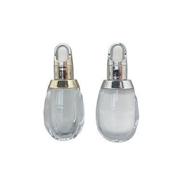 계란 모양 백색 점적기 병 관례 10ml 아크릴 PP 두 배 벽