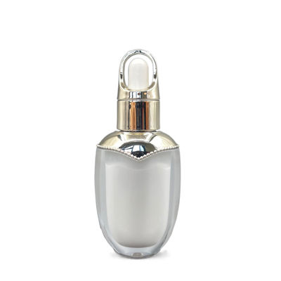 정유 콘테이너 10ml 점적기 병 아크릴 타원형 모양 두 배 벽