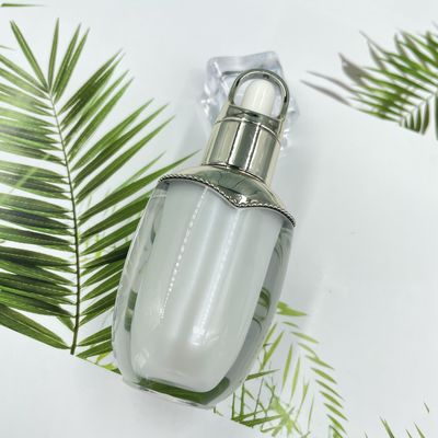 정유 콘테이너 10ml 점적기 병 아크릴 타원형 모양 두 배 벽