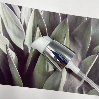 은 플라스틱 처리 펌프 0.2ML/T 손 Moisturizer 20/410 금속을 입힌 마감