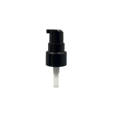 가득 차있는 명확한 모자를 가진 PP 검정 크림 펌프 분배기 20/410 304H 매끄러운 마감 0.2ML/T