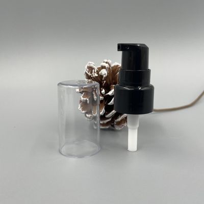 가득 차있는 명확한 모자를 가진 PP 검정 크림 펌프 분배기 20/410 304H 매끄러운 마감 0.2ML/T