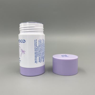 그대로/PP 인쇄에 친절한 둥근 방취제 지팡이 콘테이너 50g 1.76oz 관 Eco