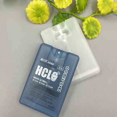 0.06ML 복용량 신용 카드 분무기 20ML 항균 손 소독제 304H