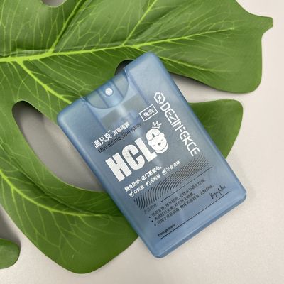 0.06ML 복용량 신용 카드 분무기 20ML 항균 손 소독제 304H