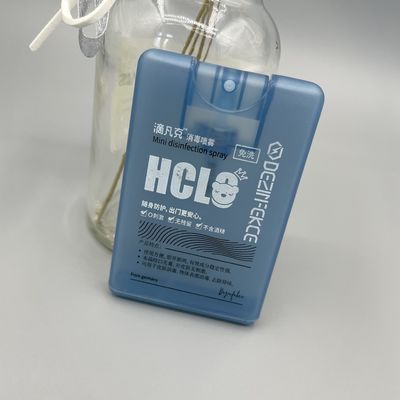0.06ML 복용량 신용 카드 분무기 20ML 항균 손 소독제 304H