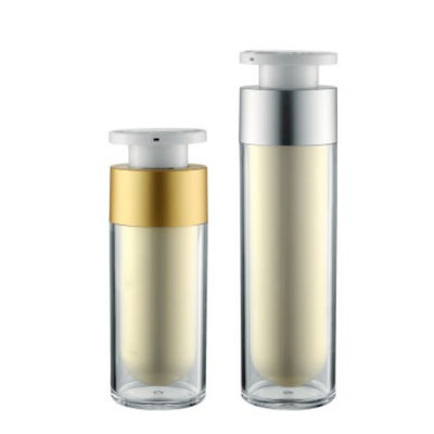 작은 로션 답답한 펌프 병 트위스트 프레스 15ml 라운드 매트 골드