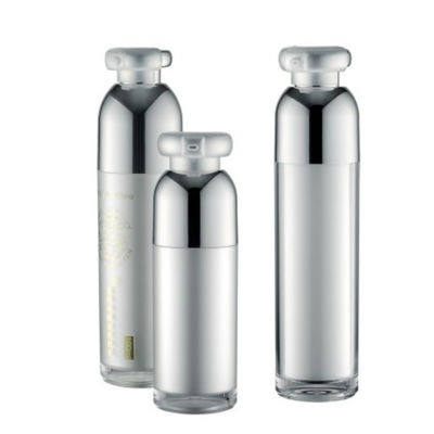 클립을 가진 호화스러운 화장용 펌프 병 두 배 벽 15ml 아BS 작은 콘테이너
