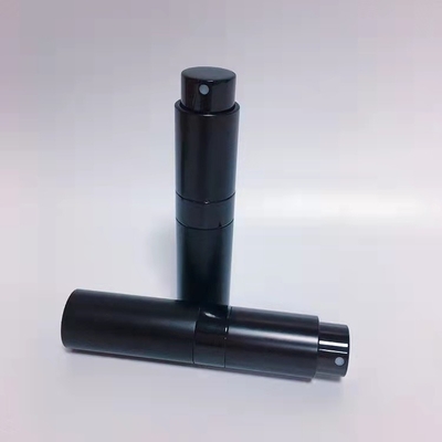 여행 작은 알루미늄  8ML 흑색 컬러 알루미늄 최고의 품질 리필러블 향기 분무 병