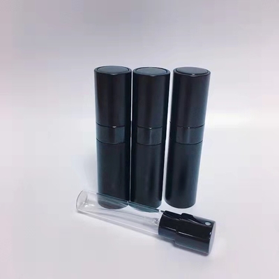 여행 작은 알루미늄  8ML 흑색 컬러 알루미늄 최고의 품질 리필러블 향기 분무 병
