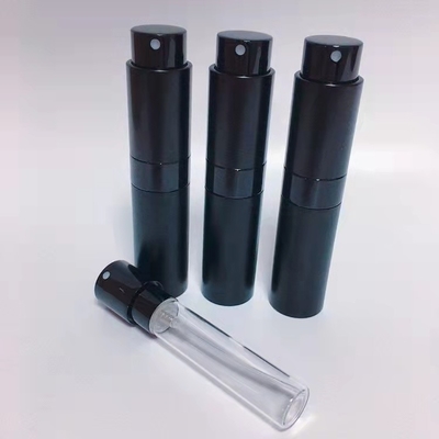 여행 작은 알루미늄  8ML 흑색 컬러 알루미늄 최고의 품질 리필러블 향기 분무 병
